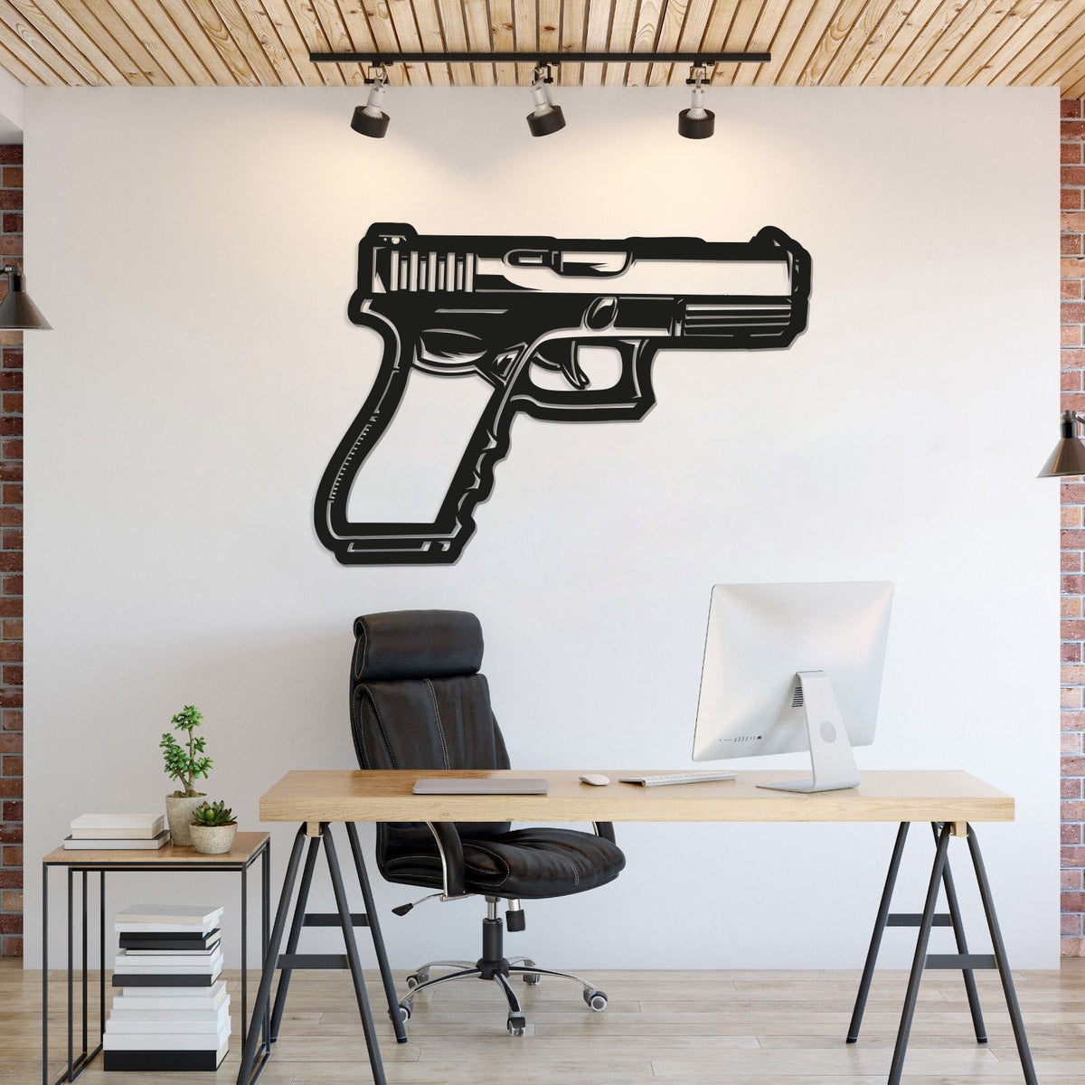 Glock Metal Weapon Wall Art - NCP0683