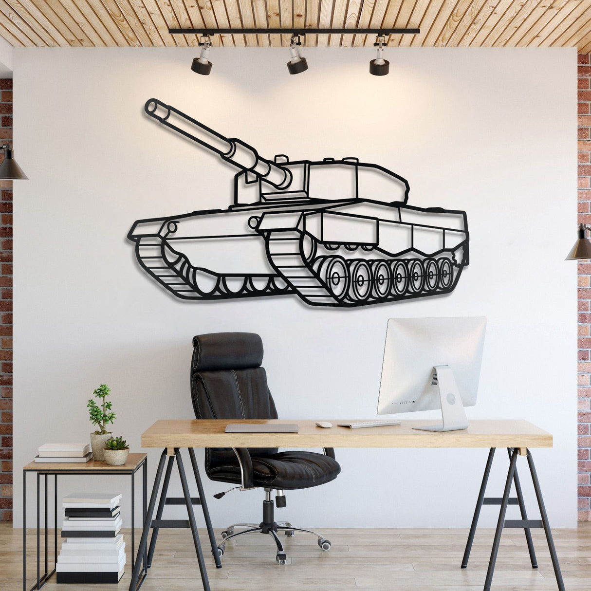 Leopard 2A4 Metal Tank Wall Art - NCP0637