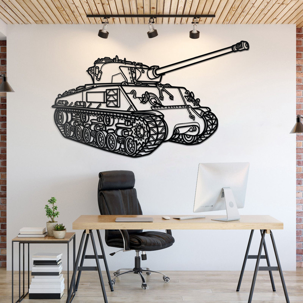 M50/51 Super Sherman Metal Tank Wall Art - NCP0655