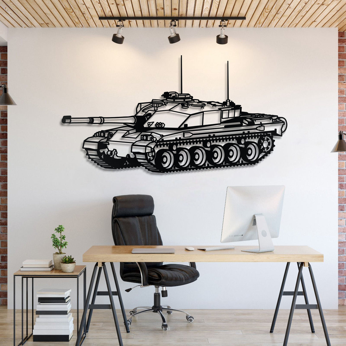 Challenger I Metal Tank Wall Art - NCP0641