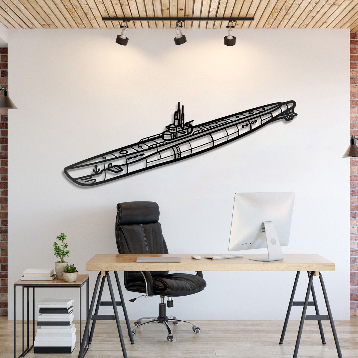 Balao Class Metal Submarine Wall Art - NCP0648