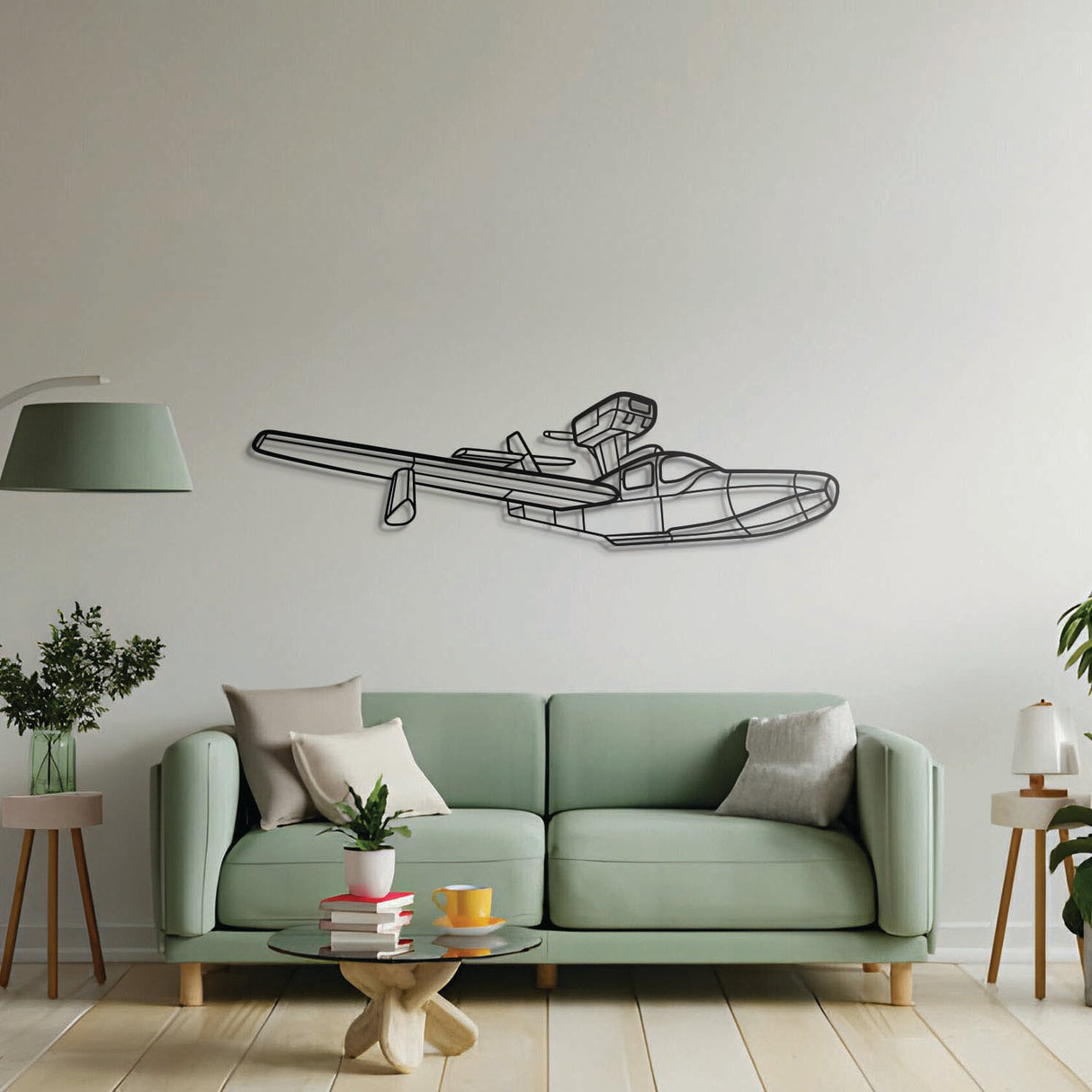 Aviation décor highlight: 270 Turbo Renegade laser‑cut steel wall art with matte finish and elevation screws for avgeek spaces