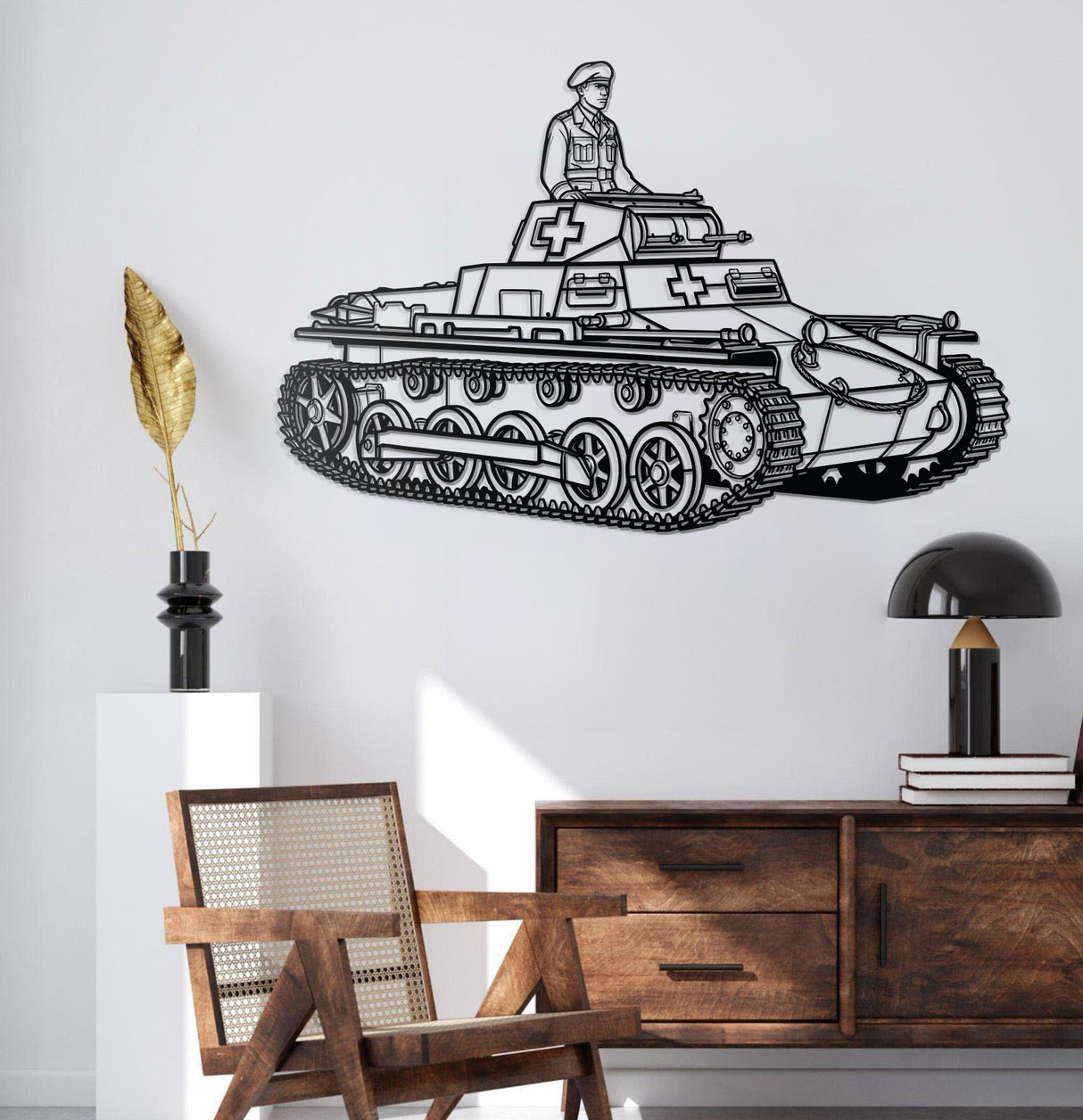 Panzerkampfwagen I Metal Tank Wall Art - NCP0659