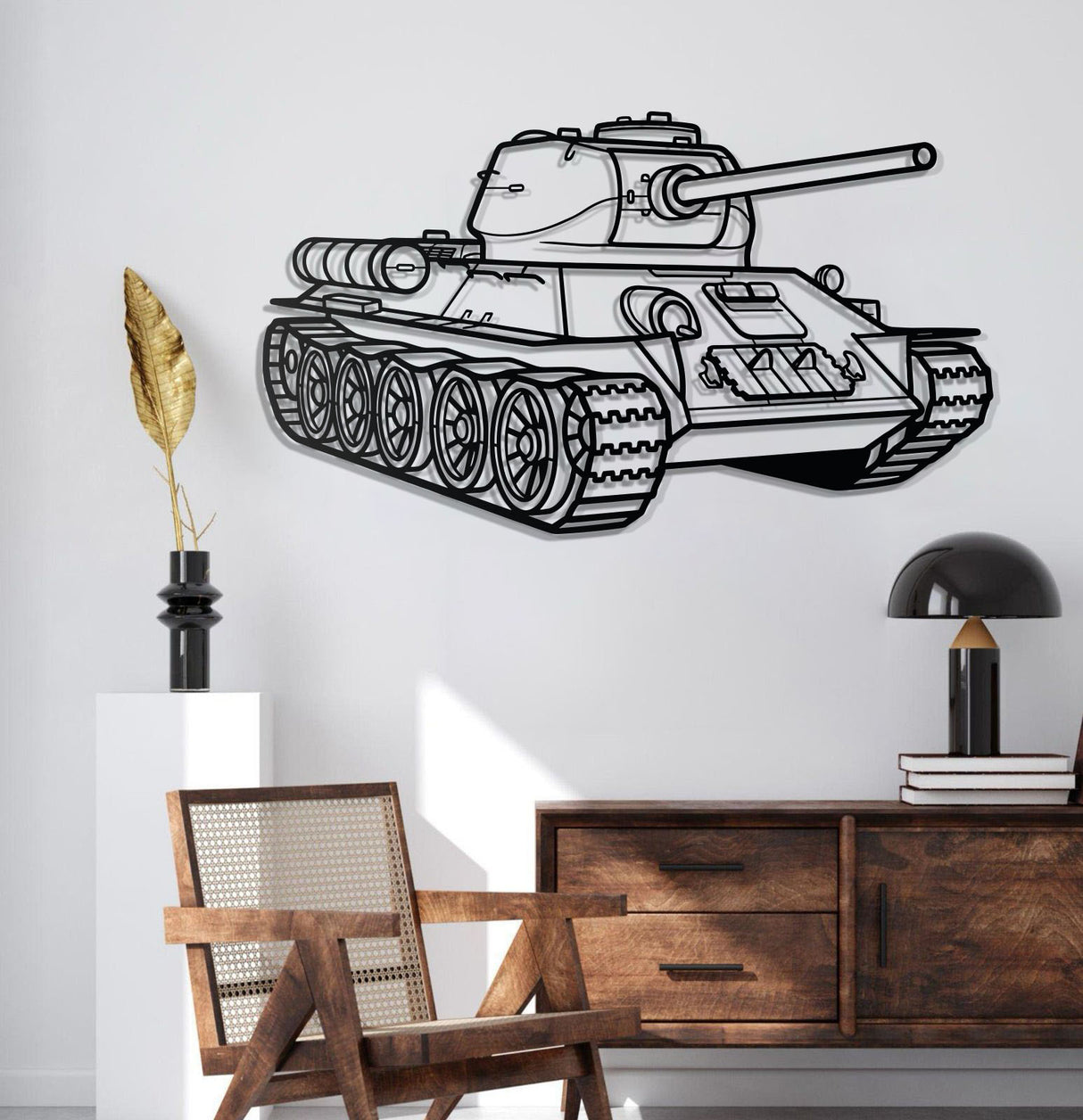 T-34 Metal Tank Wall Art - NCP0633