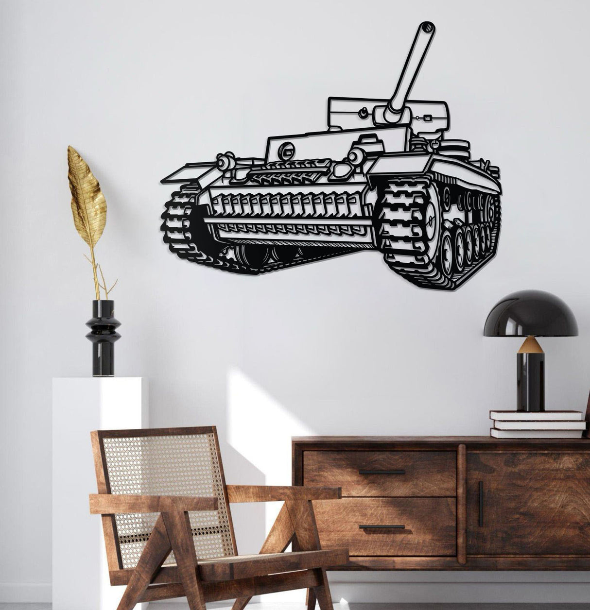 Panzerkampfwagen III Metal Tank Wall Art - NCP0661