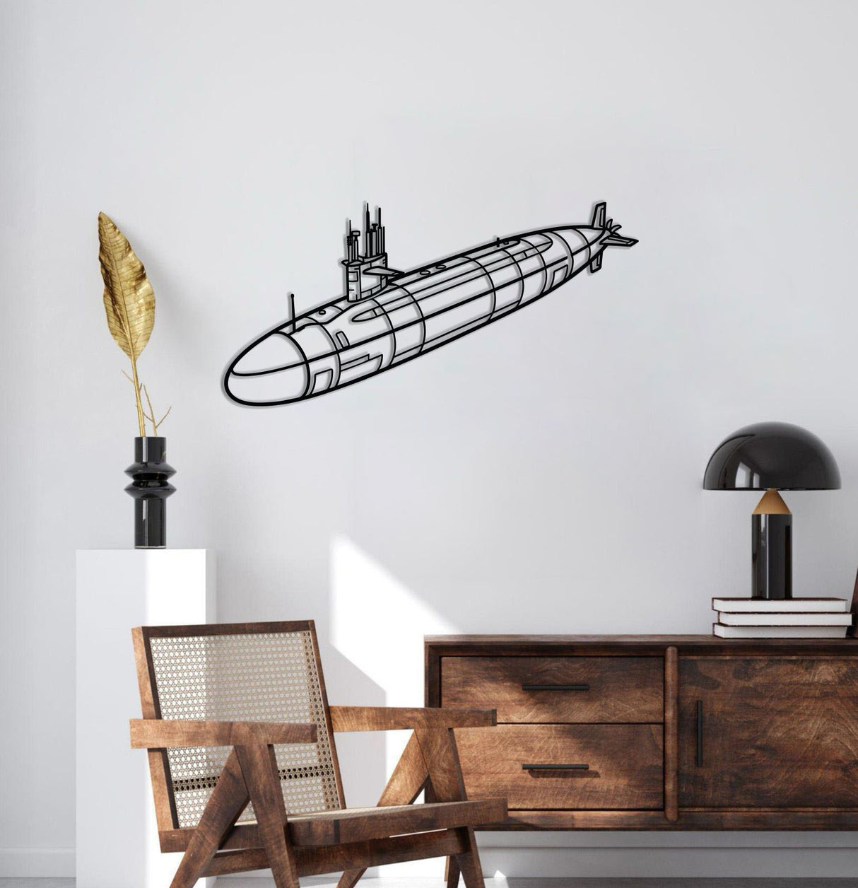 Permit Class Metal Submarine Wall Art - NCP0668