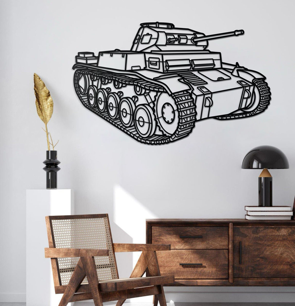 Panzerkampfwagen II Metal Tank Wall Art - NCP0660