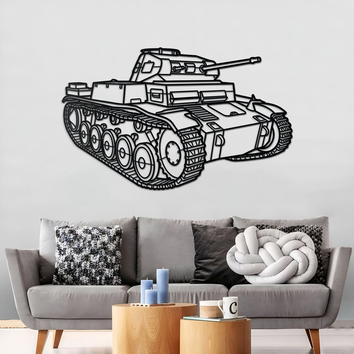 Panzerkampfwagen II Metal Tank Wall Art - NCP0660