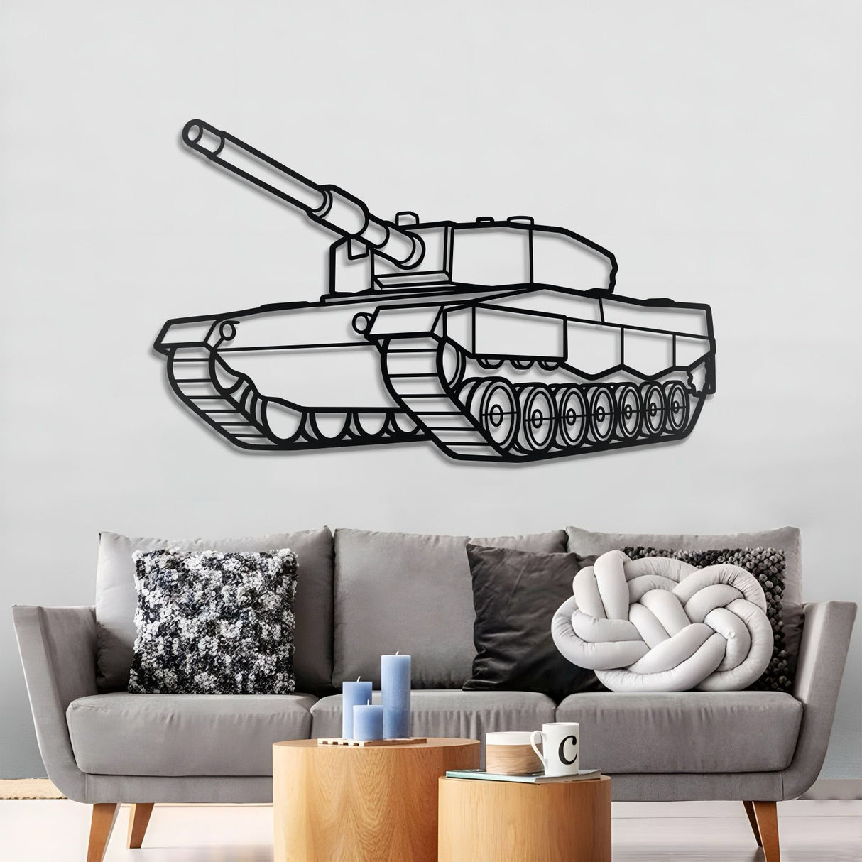 Leopard 2A4 Metal Tank Wall Art - NCP0637