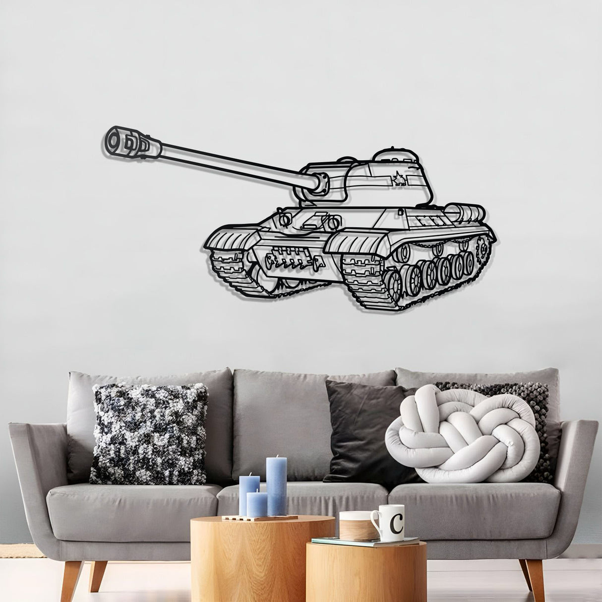 IS-2 Metal Tank Wall Art - NCP0635