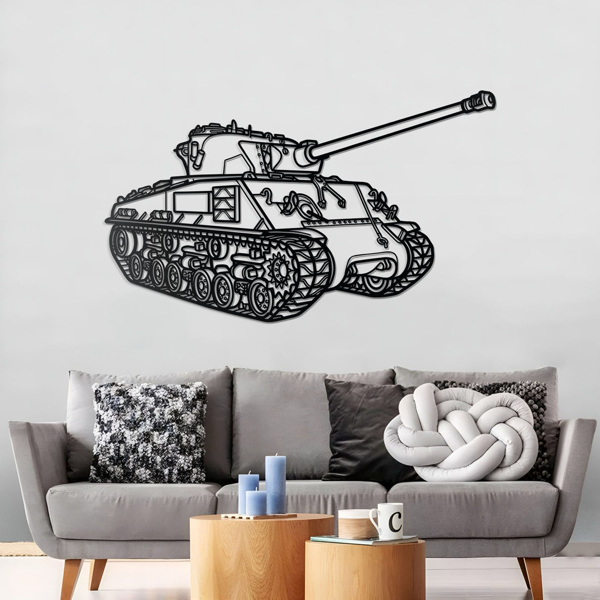 M50/51 Super Sherman Metal Tank Wall Art - NCP0655