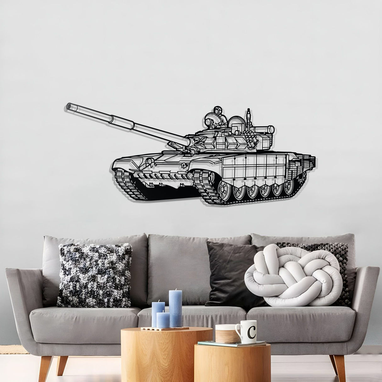 T-72 Metal Tank Wall Art - NCP0634