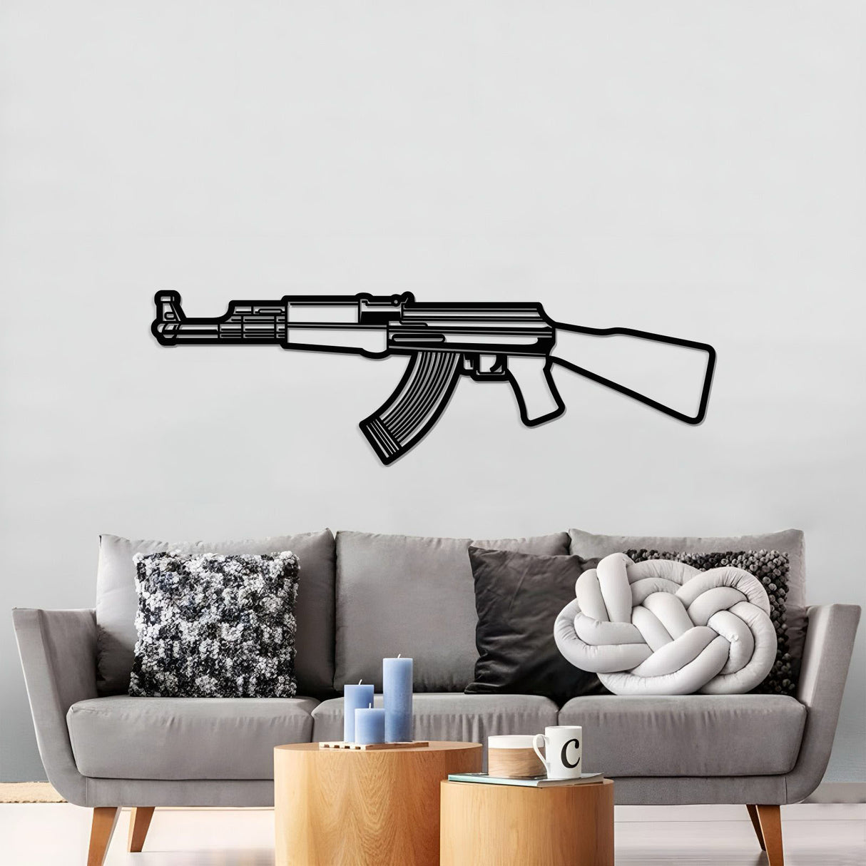 AK-47 Metal Weapon Wall Art - NCP0679