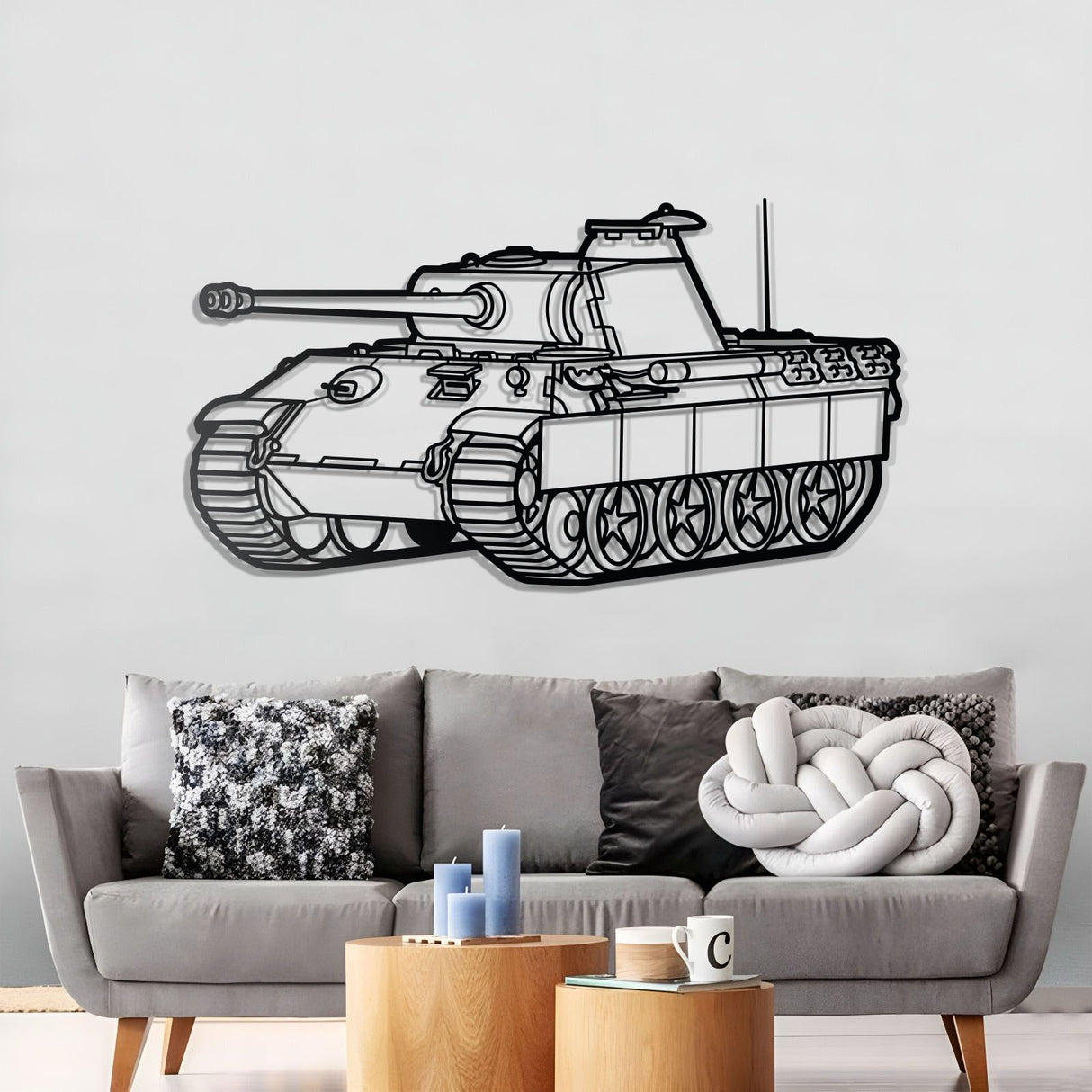 Panther Metal Tank Wall Art - NCP0636