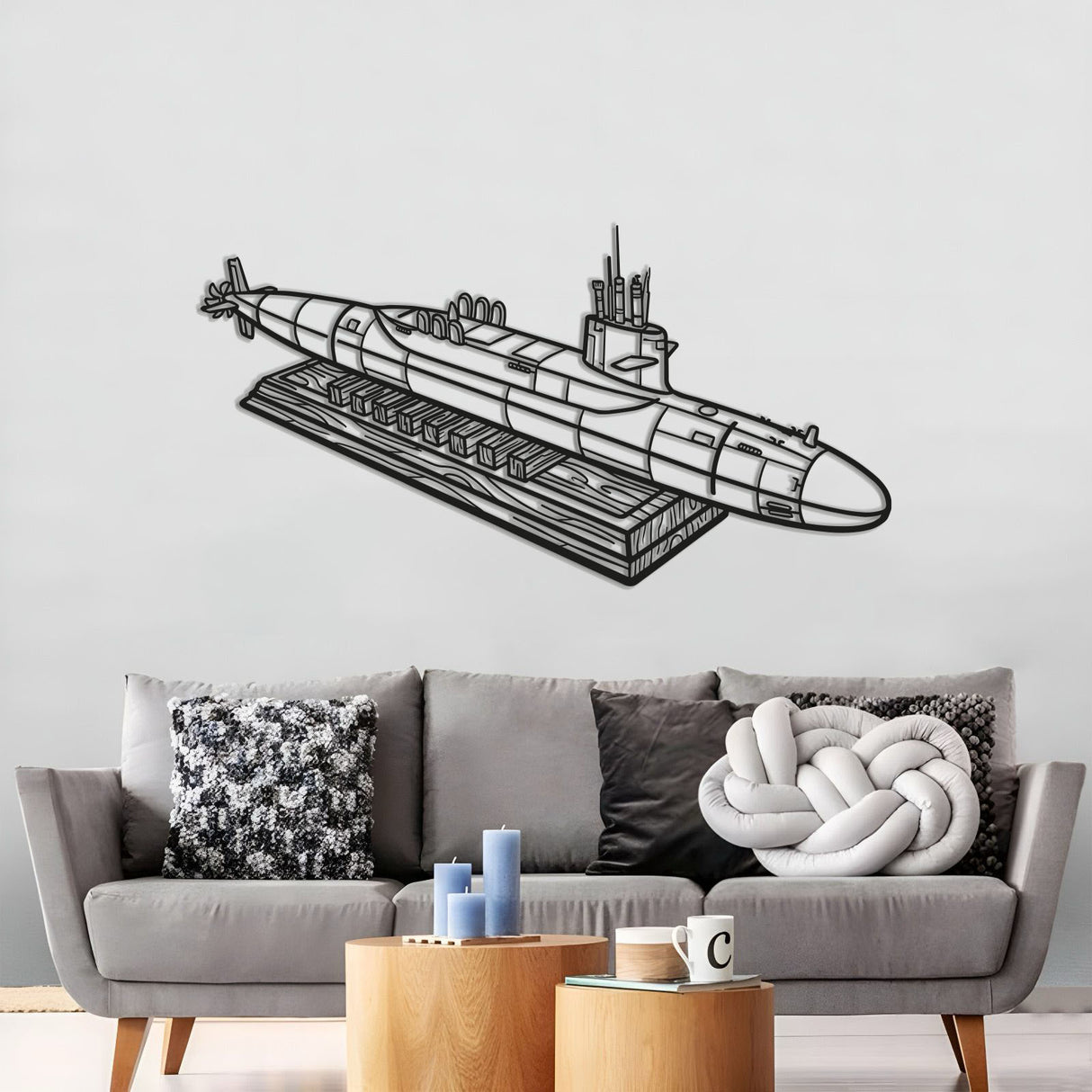 Uss George Washington Metal Submarine Wall Art - NCP0665