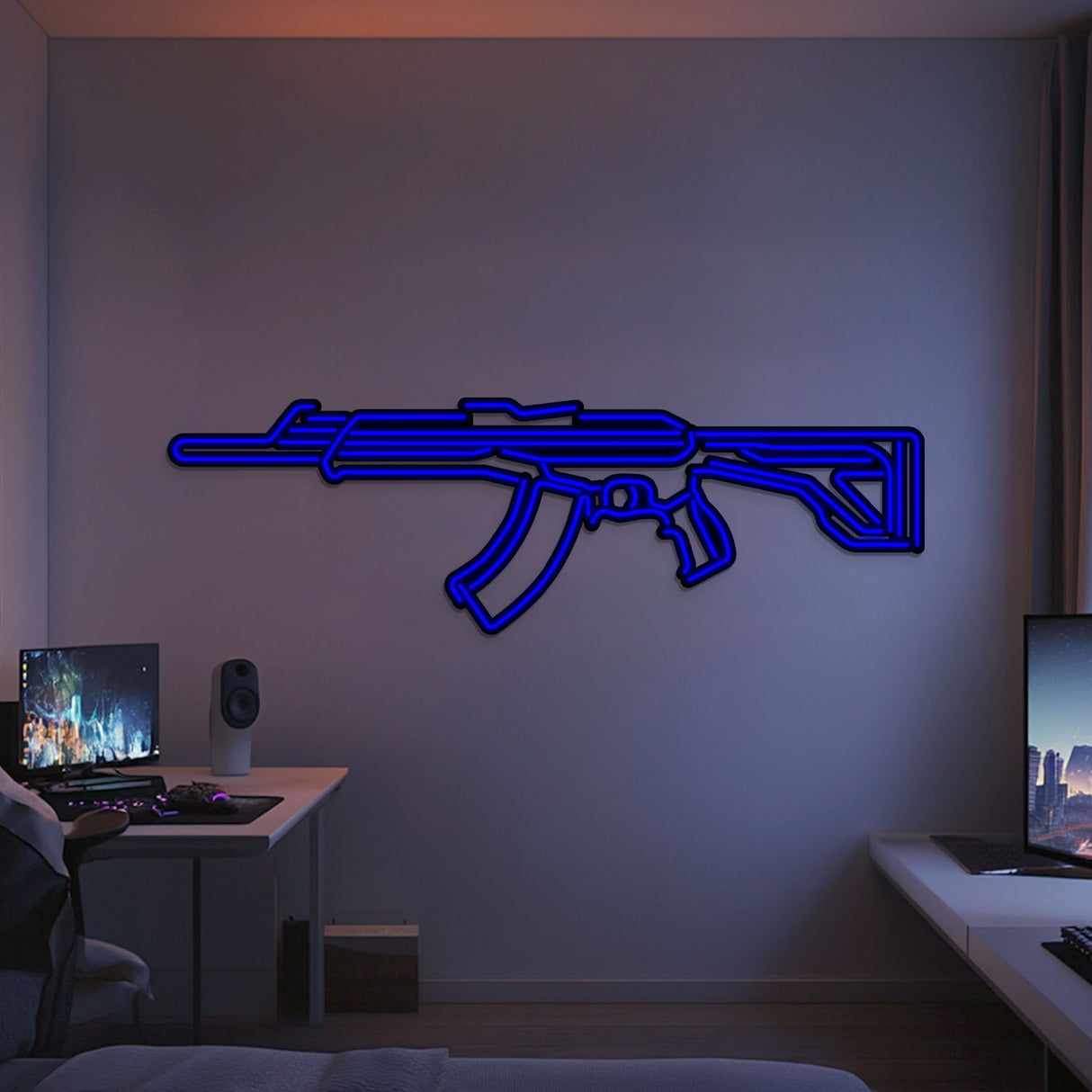 Vandal Metal Neon Weapon Wall Art - NCN0069