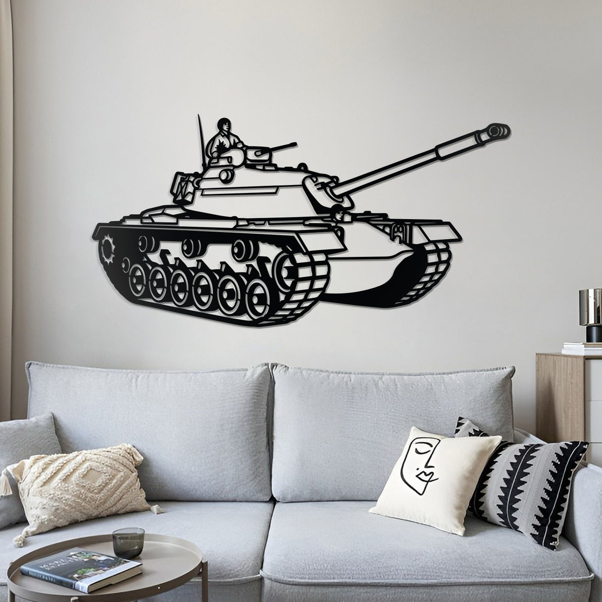 M48 Metal Tank Wall Art - NCP0657