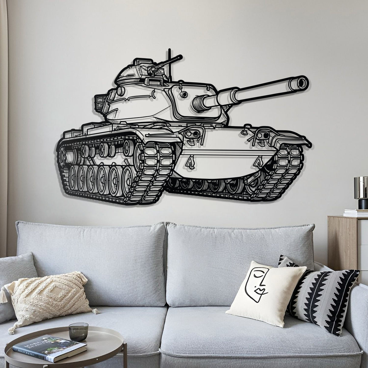 M60 Patton Metal Tank Wall Art - NCP0630