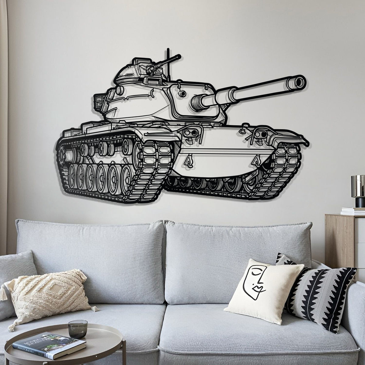 M60 Patton Metal Tank Wall Art - NCP0630