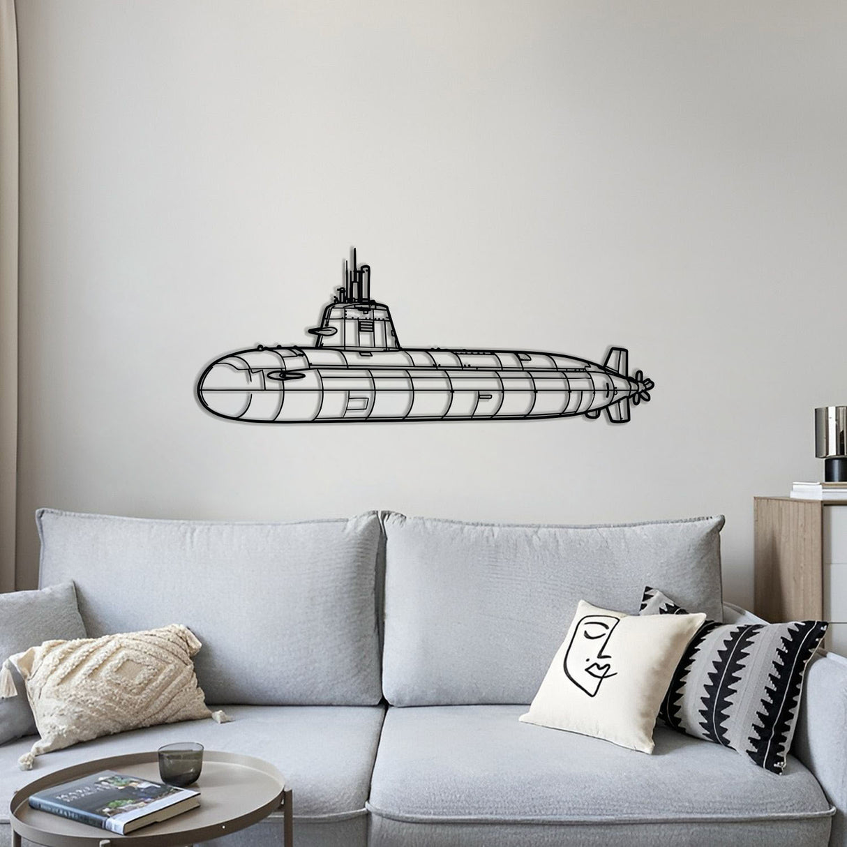 Type 216 Metal Submarine Wall Art - NCP0664