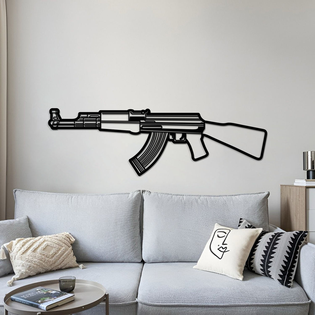 AK-47 Metal Weapon Wall Art - NCP0679