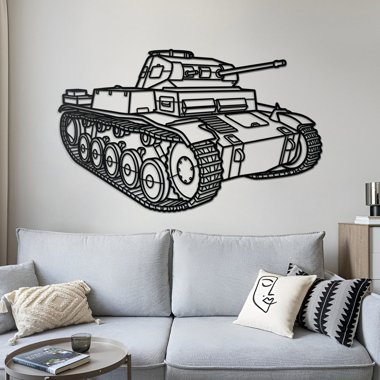 Panzerkampfwagen II Metal Tank Wall Art - NCP0660