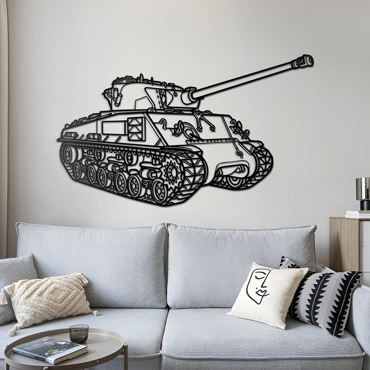 M50/51 Super Sherman Metal Tank Wall Art - NCP0655