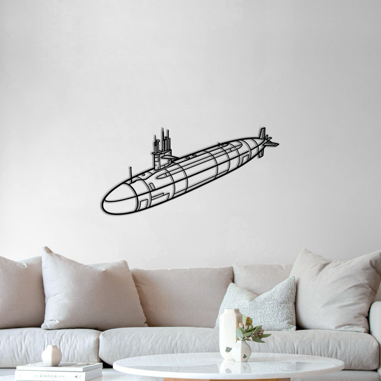 Permit Class Metal Submarine Wall Art - NCP0668