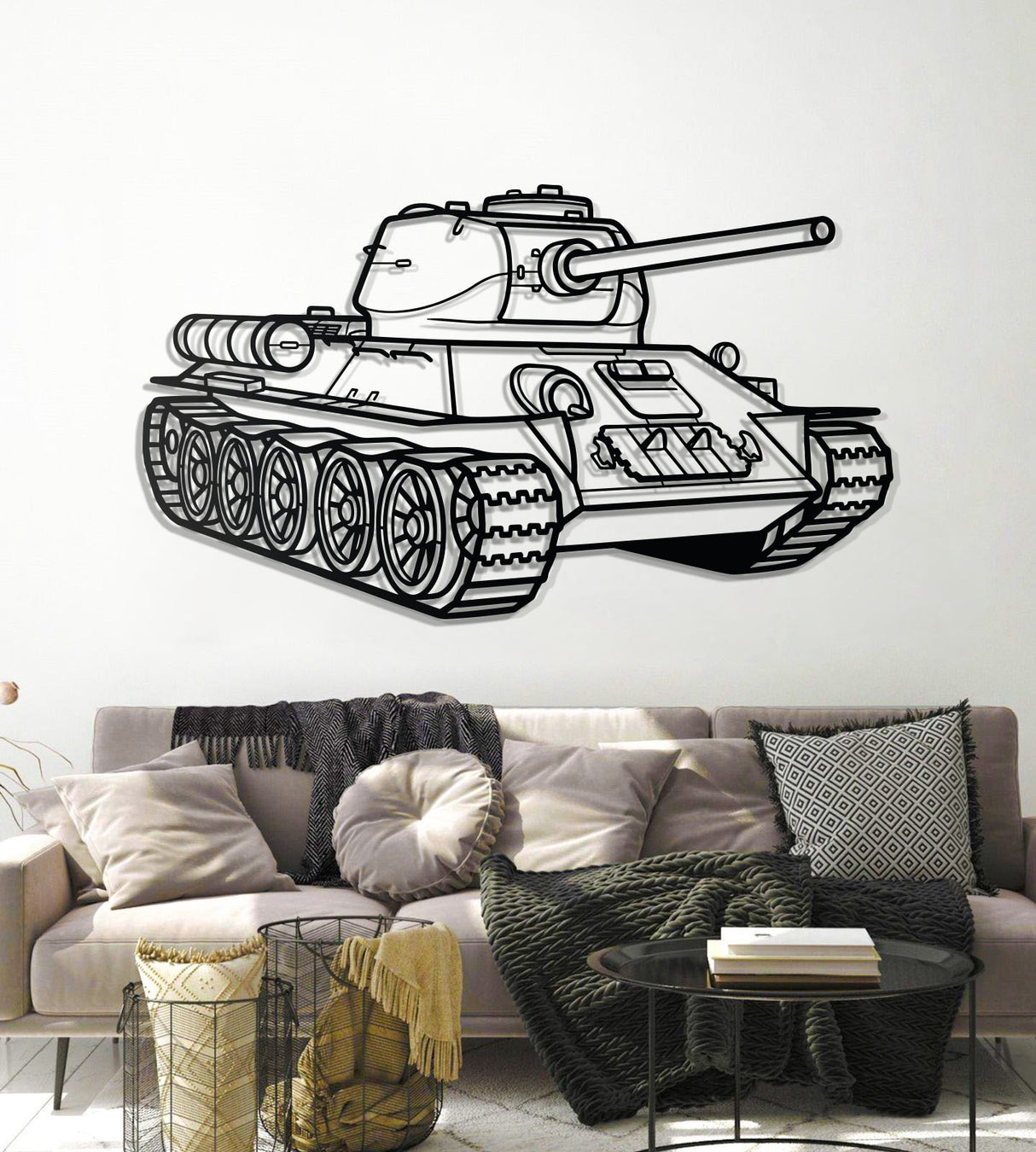 T-34 Metal Tank Wall Art - NCP0633