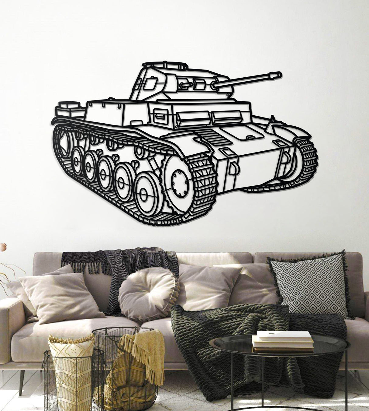 Panzerkampfwagen II Metal Tank Wall Art - NCP0660