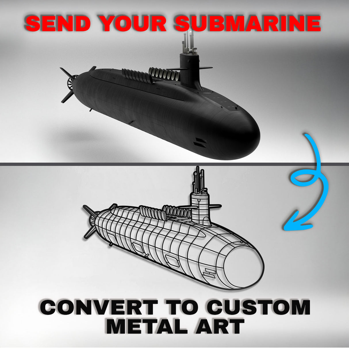 Your Personalized Submarine Metal Wall Art - NCP0654