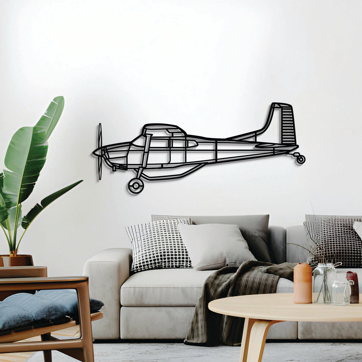 Navigate Craft A185F décor, ready-to-hang with elevation spacers, perfect avgeek gift for aviation lovers