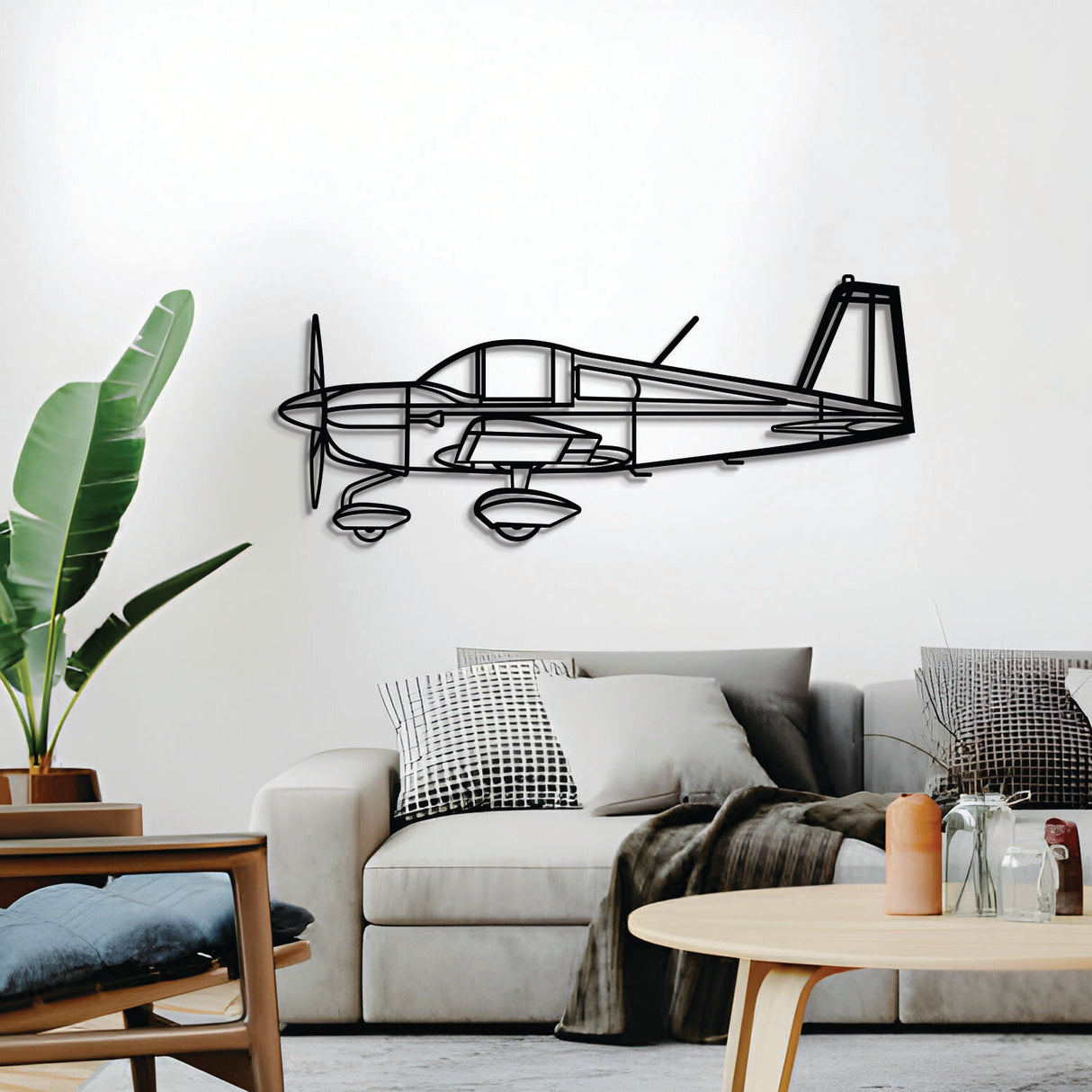 Navigate Craft AA‑1C Lynx décor, ready‑to‑hang with elevation spacers, ideal avgeek gift for aviation lovers