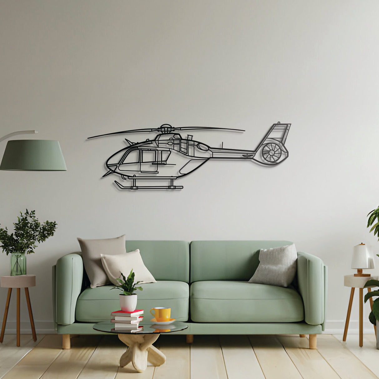 Historic Juno HT1 silhouette – powder‑coated matte finish blending with modern interiors; used by No.1 Flying Training School to train Royal Navy, Army and RAF helicopter crews