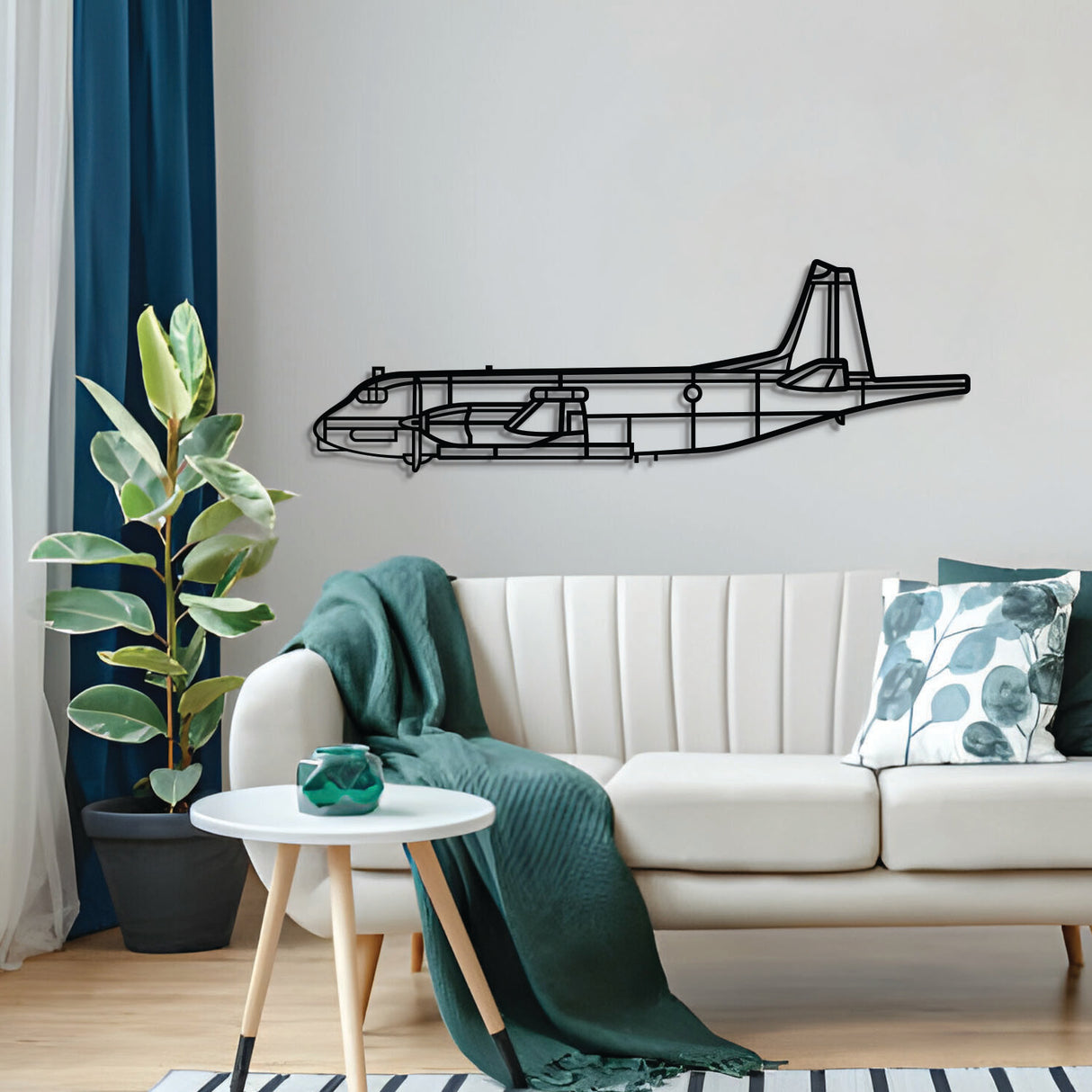 Matte-finish Atlantique 2 aircraft wall art, ideal aviation heritage gift for special occasions like anniversaries or Father’s Day