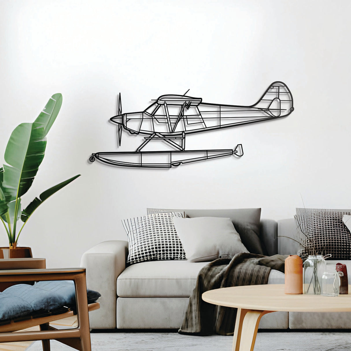 A‑1B wall décor – elevated 1.5 cm from the wall using included spacers for a dynamic 3D shadow effect of this WWII‑era attack aircraft