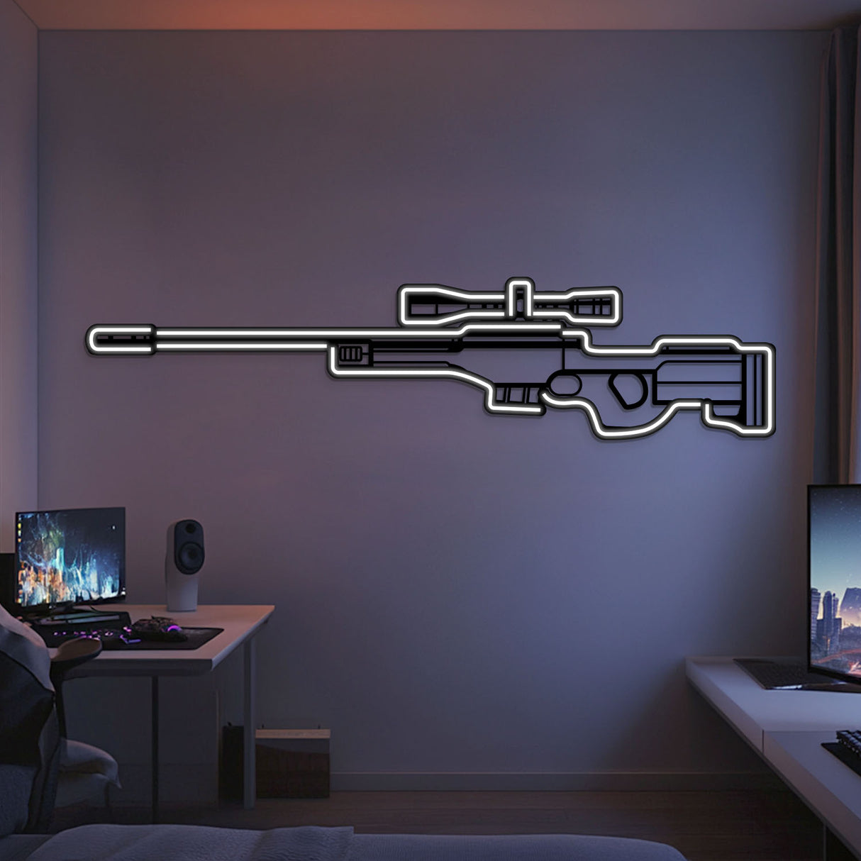 AWP Metal Neon Weapon Wall Art - NCN0063