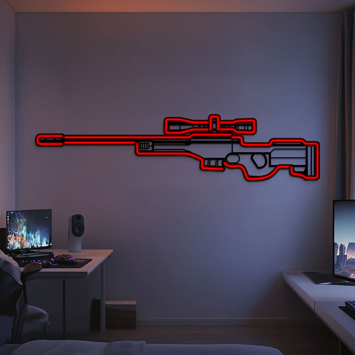 AWP Metal Neon Weapon Wall Art - NCN0063