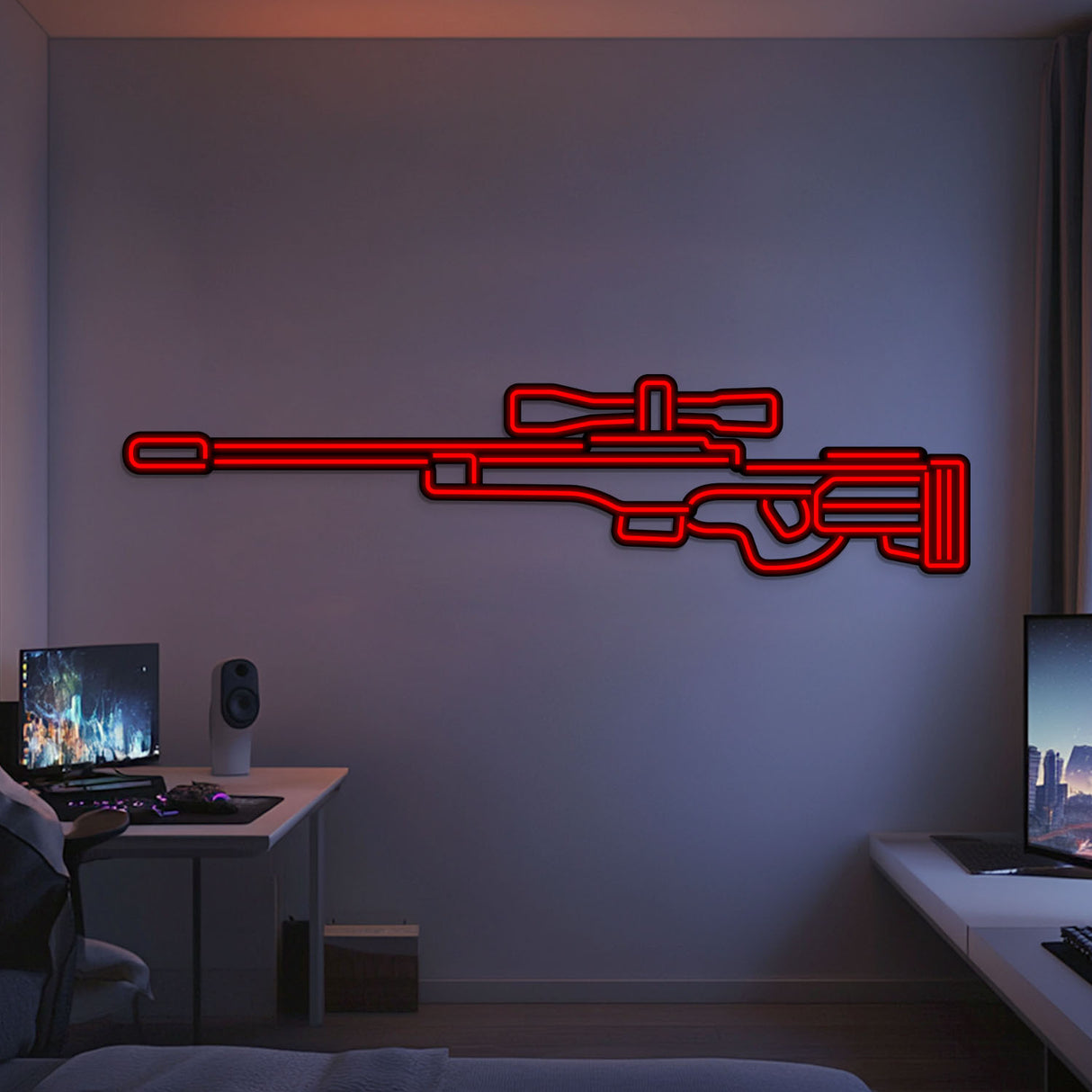 AWP Metal Neon Weapon Wall Art - NCN0063