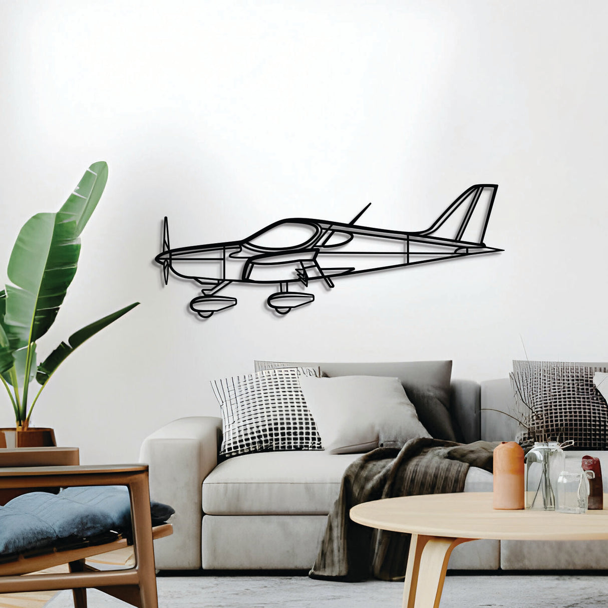 Navigate Craft B23 décor, ready-to-hang with elevation spacers, ideal aviation gift for avgeek enthusiasts