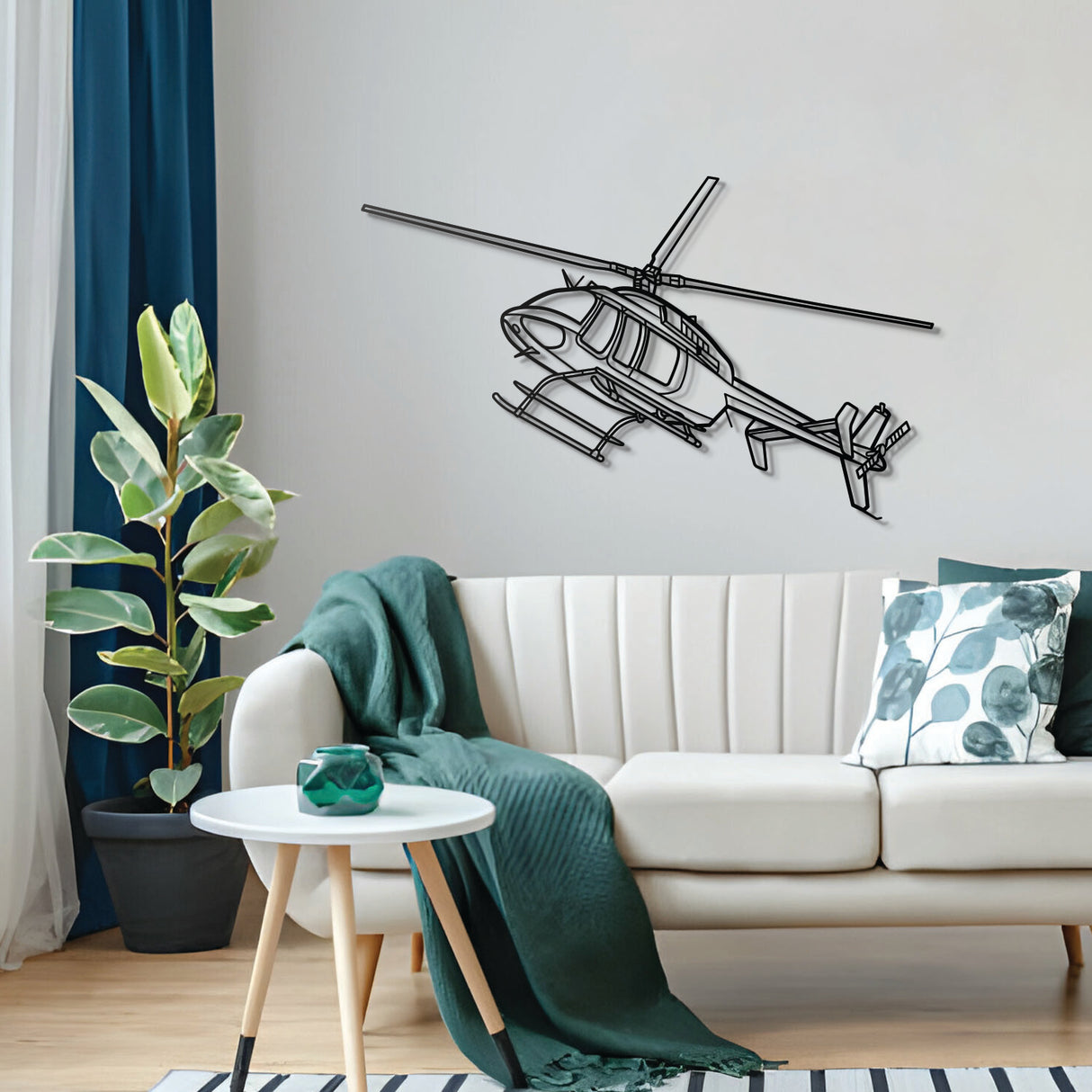 Pilatus 407GX wall art — laser-cut steel with matte powder-coat and subtle floating mount