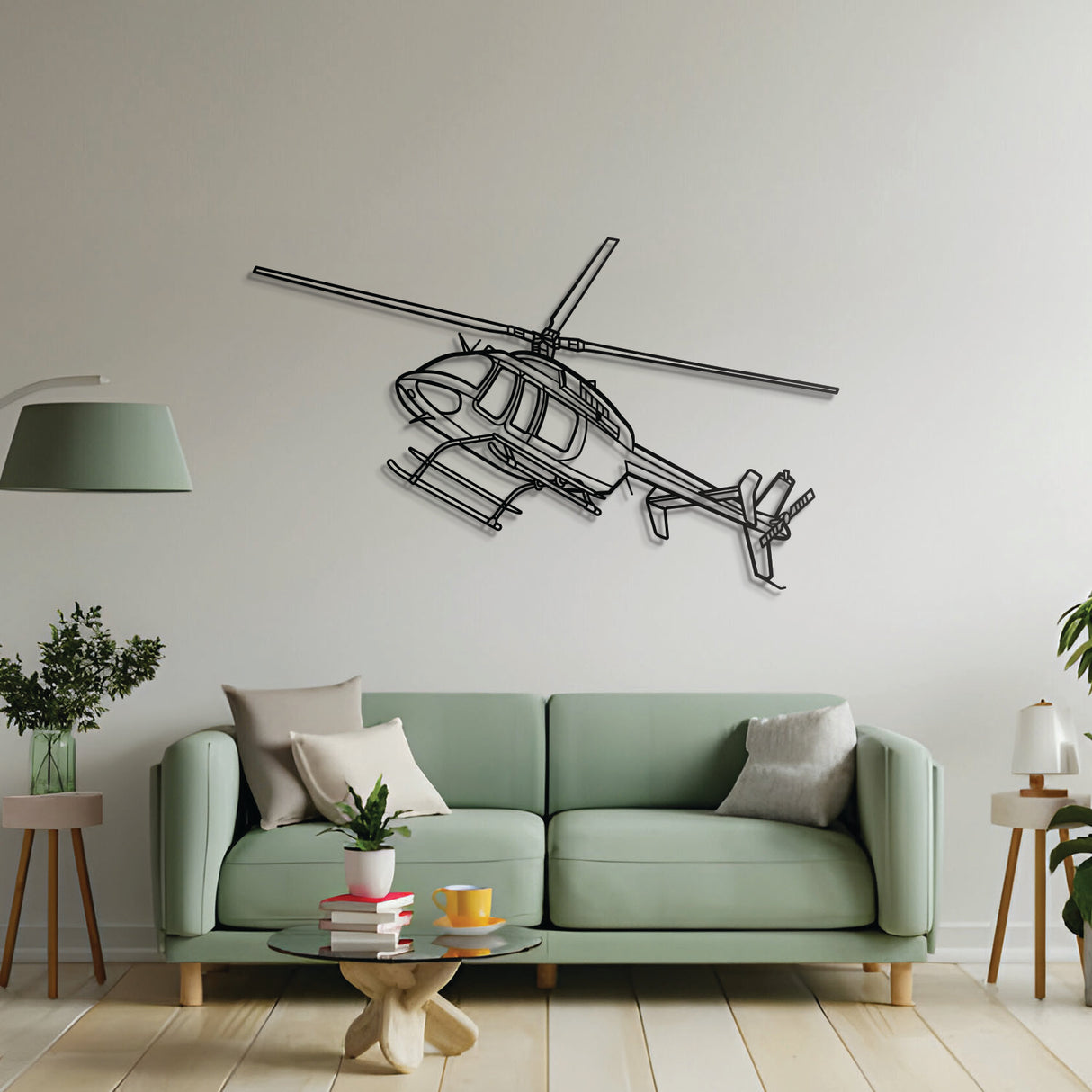 PC-12 NG (407GX) aircraft wall décor in textured matte steel with sleek aviation styling