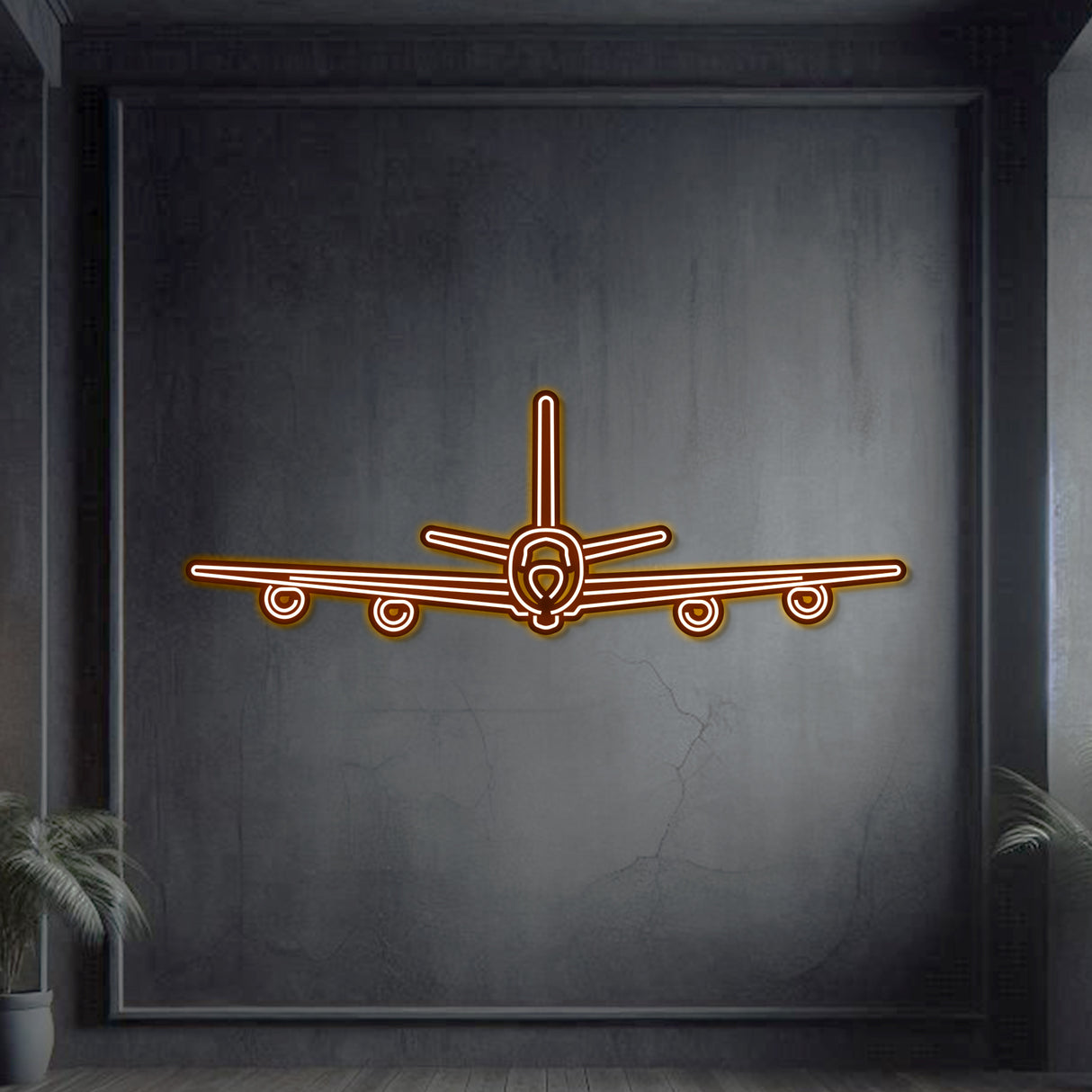 Navigate Craft Stratotanker décor, ready-to-hang with neon highlight, perfect avgeek gift for military aviation fans