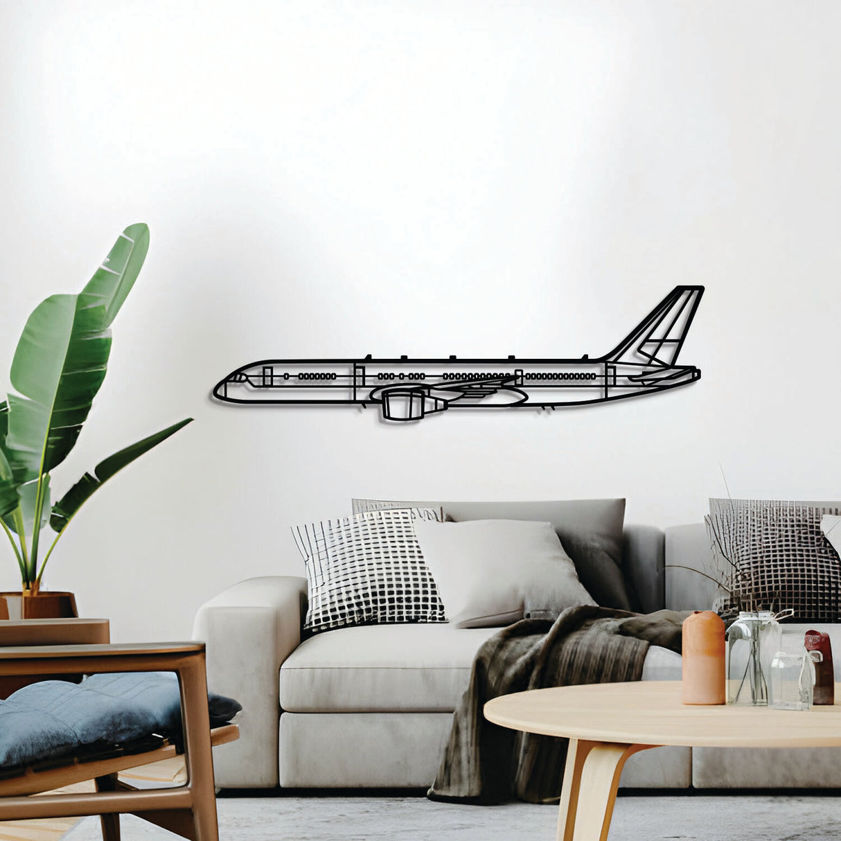 Navigate Craft C‑32 décor, ready‑to‑hang with elevation spacers, ideal gift for aviation enthusiasts (avgeeks)
