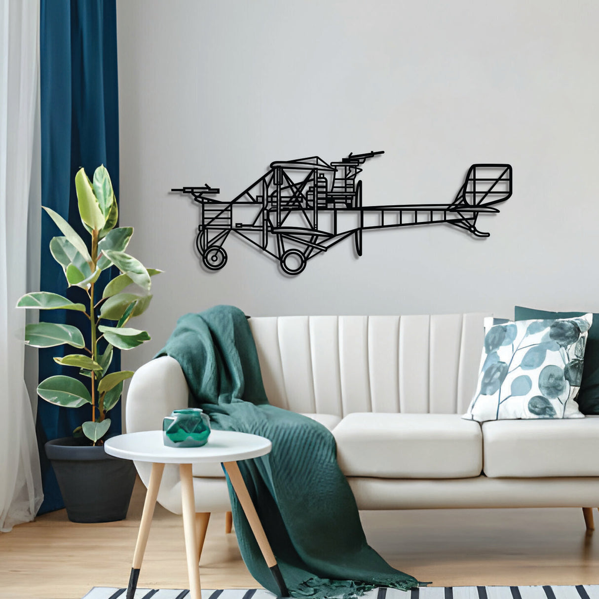Matte‑finish Caproni Ca.3 heavy bomber wall art, perfect avgeek gift for special occasions like anniversaries or birthdays