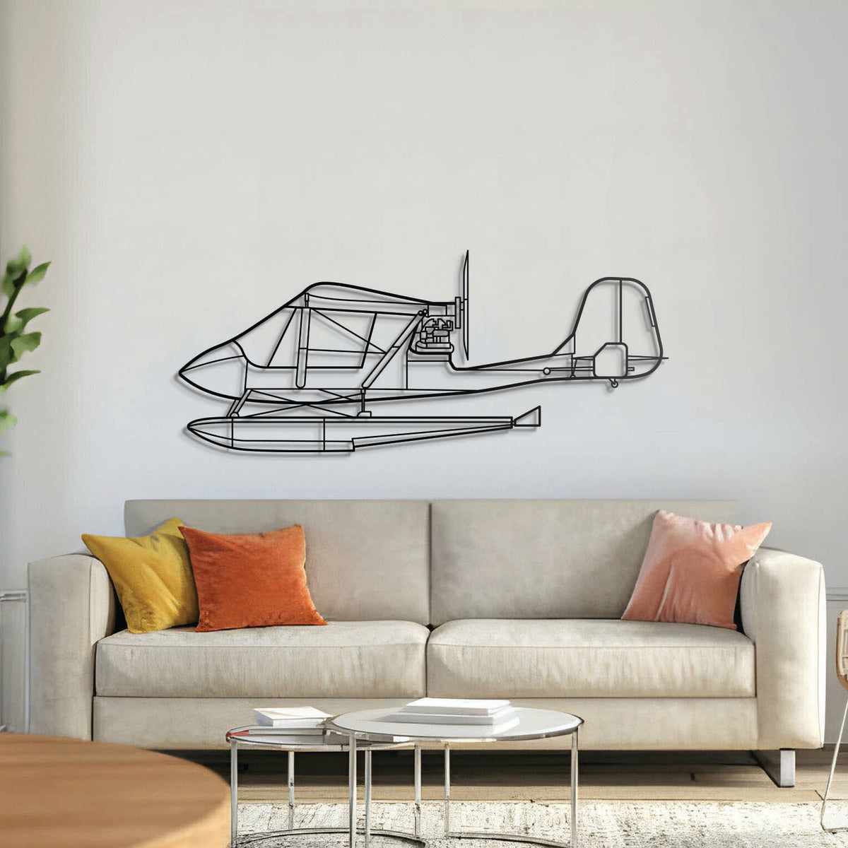 Challenger metal aircraft wall art for aviation themed home décor