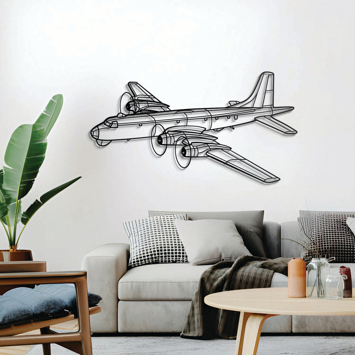 Ready‑to‑hang CP‑107 Argus Angle aircraft wall decor, textured dyed steel, perfect aviation enthusiast gift