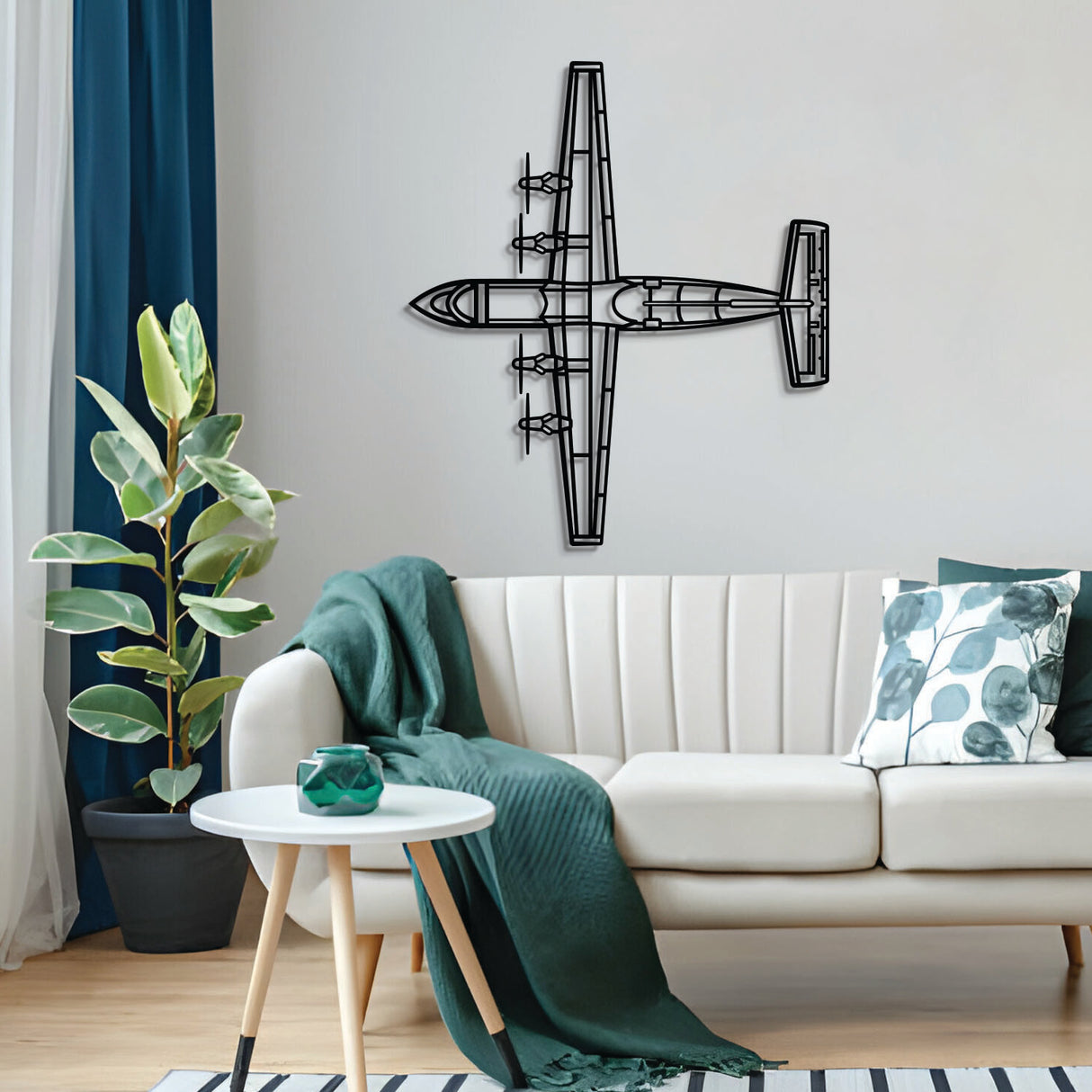 Matte-finish Dash 7 aircraft wall art, perfect avgeek gift for special occasions like birthdays or anniversaries