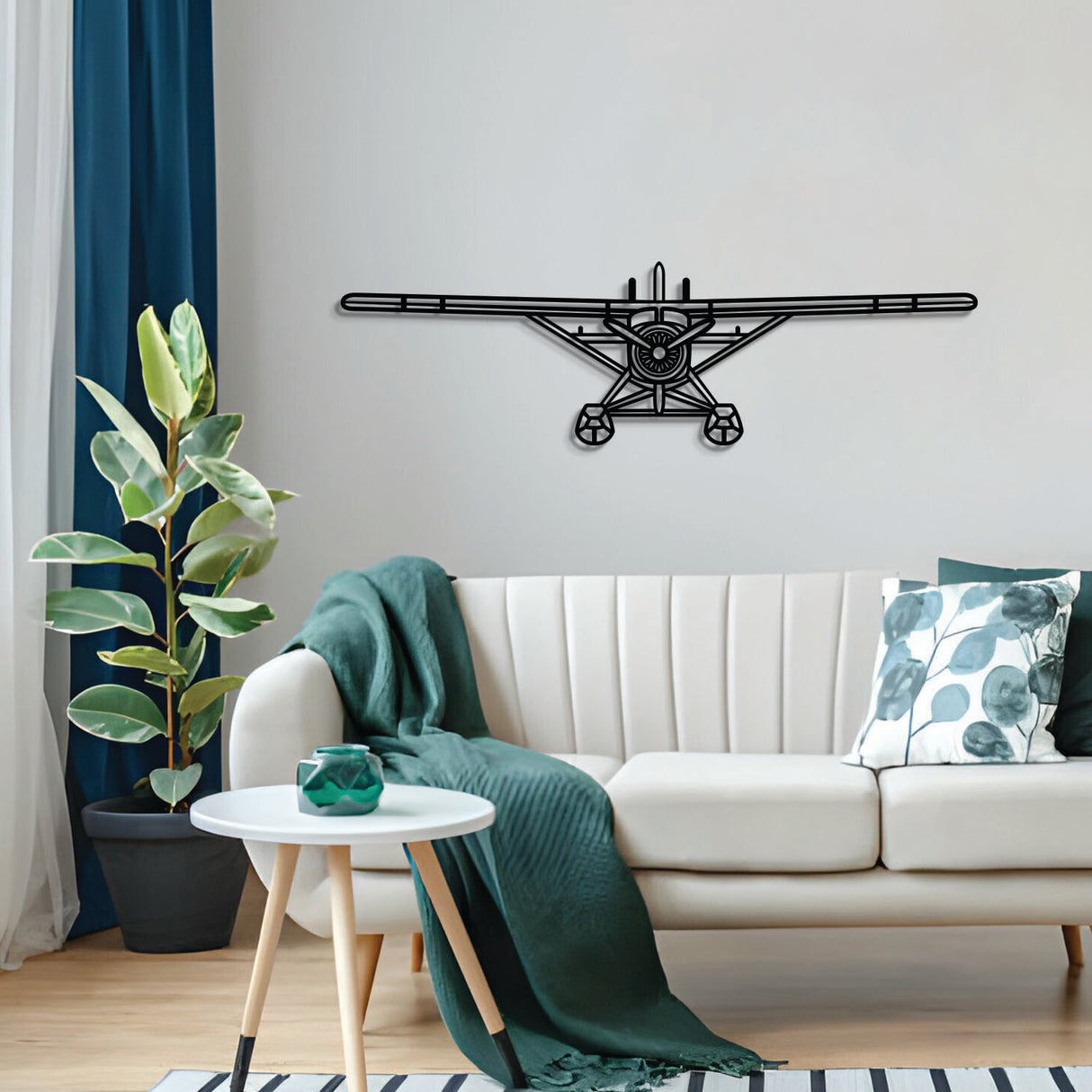 Navigate Craft DHC‑2 Beaver décor, ready-to-hang with elevation screws, ideal gift for aviation enthusiasts