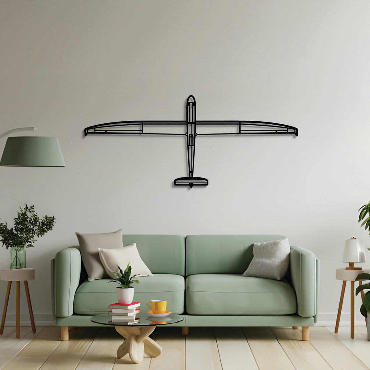 2 mm steel Discus Top wall art, laser-cut matte finish, floats 1 cm off wall for elevated 3D effect